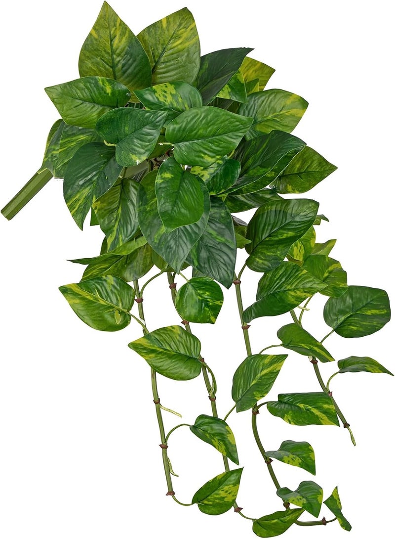 Briful Artificial Hanging Plant Pothos - Lifelike Artificial Green Scindapsus Vines, Approx. 60 cm, Decorative Plant for Wall, Living Room, Shelf & Indoor Use - Image 1