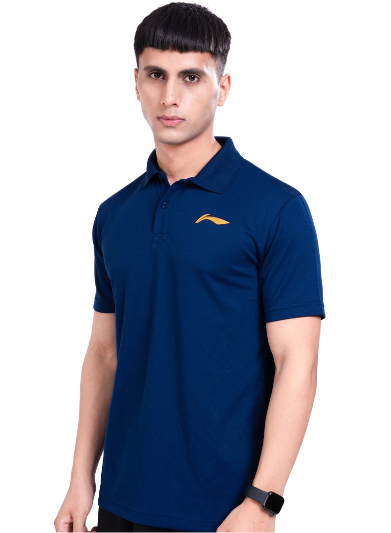 Li-Ning LINING POLO-T-SHIRT- (NAVY) (ATST997-3-S) - Image 1