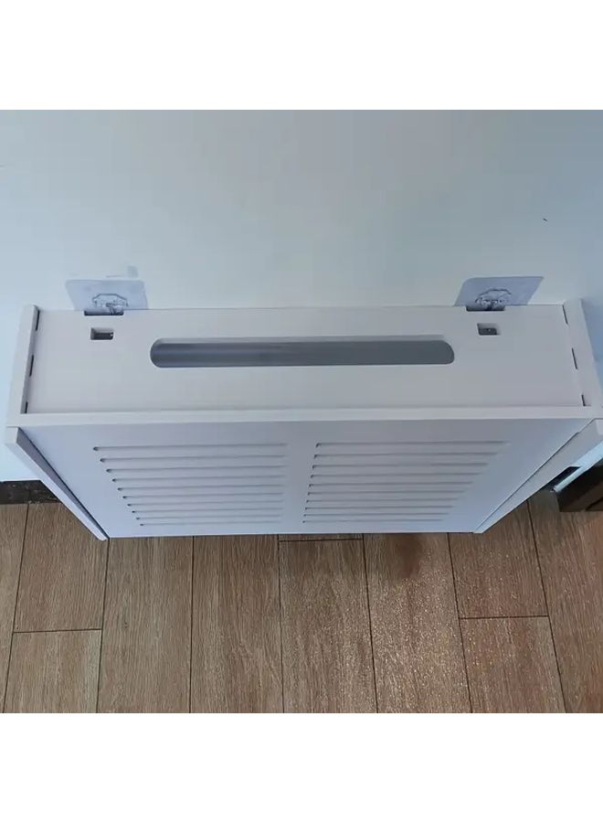 Multifunctional Home Storage Box 1pc With Ventilation Slots For Router And Projector Hidden Wall Mounted Cable Organizer For Office And Living Room Minimalist Sleek White Finish Durable Construction - Image 5