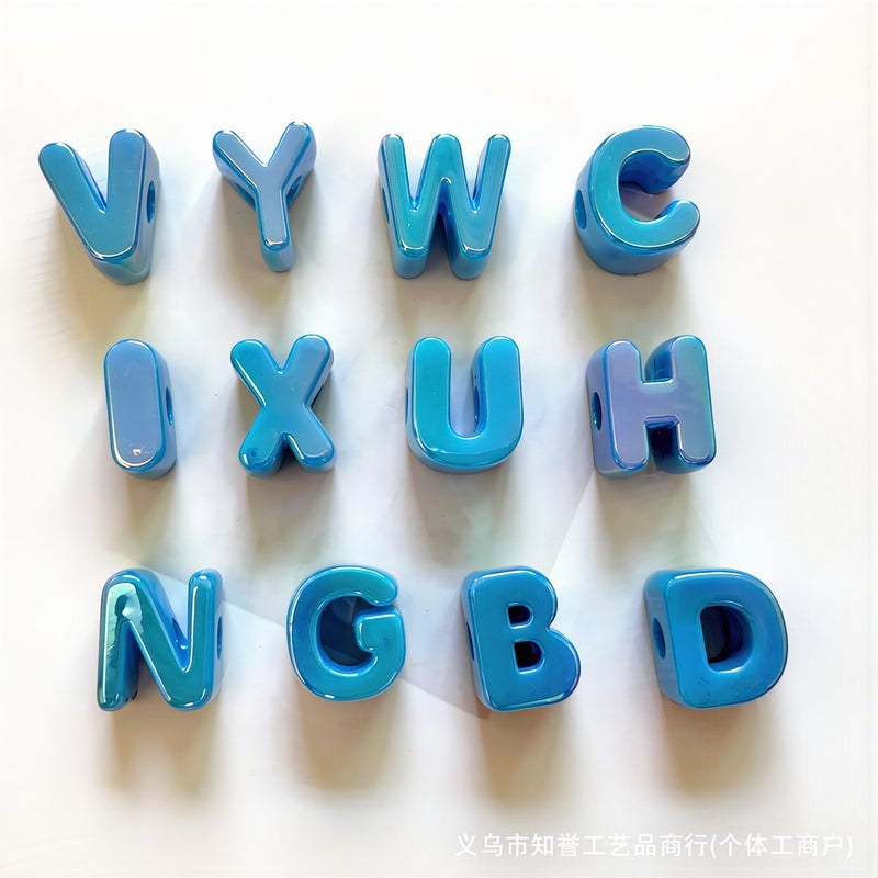 Beginner Friendly Large 6mm Hole Alphabet Beads For Seniors Easy Handcraft - Image 2