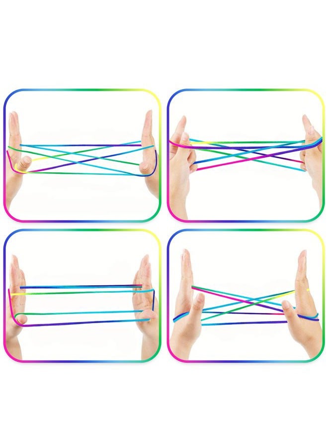 ArtCreativity Cat's Cradle String Game for Kids - Set of 12 Strings for Cats Cradle - Looped 63 Inch Strings for Cats Cradle Game - Vintage Games and Retro Toys from The 90s - Vintage Fidget Toys - Image 5