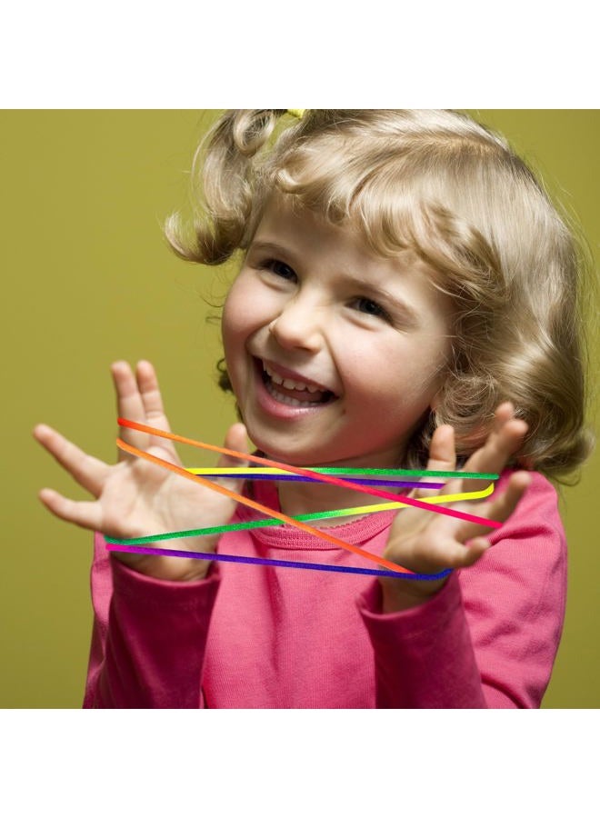 ArtCreativity Cat's Cradle String Game for Kids - Set of 12 Strings for Cats Cradle - Looped 63 Inch Strings for Cats Cradle Game - Vintage Games and Retro Toys from The 90s - Vintage Fidget Toys - Image 4