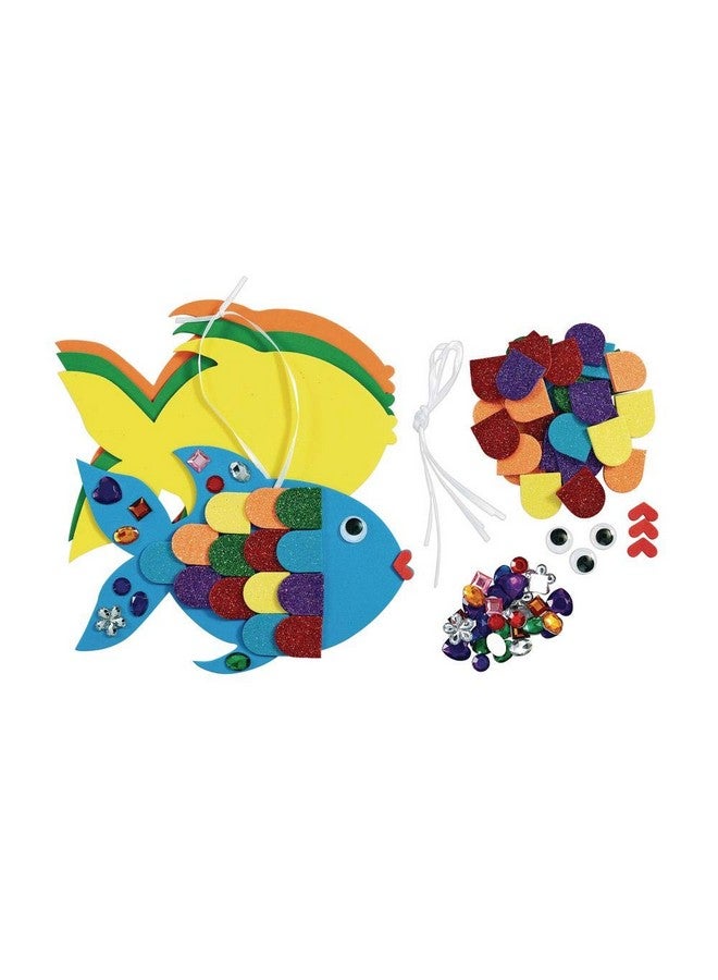 Colorations Fancy Fish, Kit for 12, School Art Supplies, Art Supplies, Craft Projects, Children, Gift, Classroom, Home - Image 1