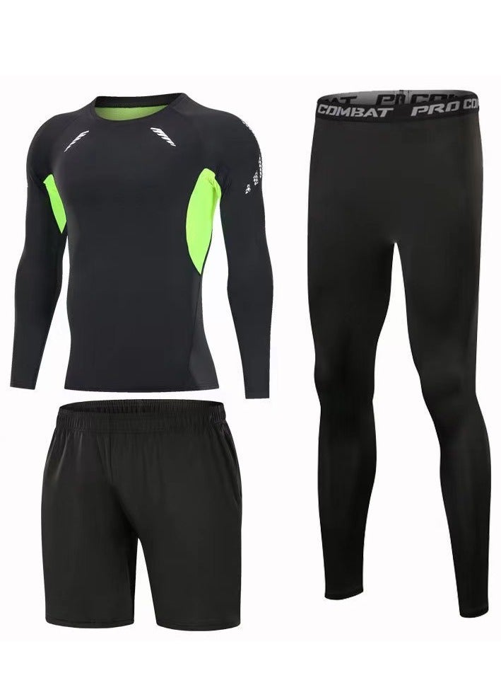 جوي شيك رجال 5 قطع رياضية للملابس الرياضية الدعاوى الجافة الجاف للياقة البدنية - Image 2