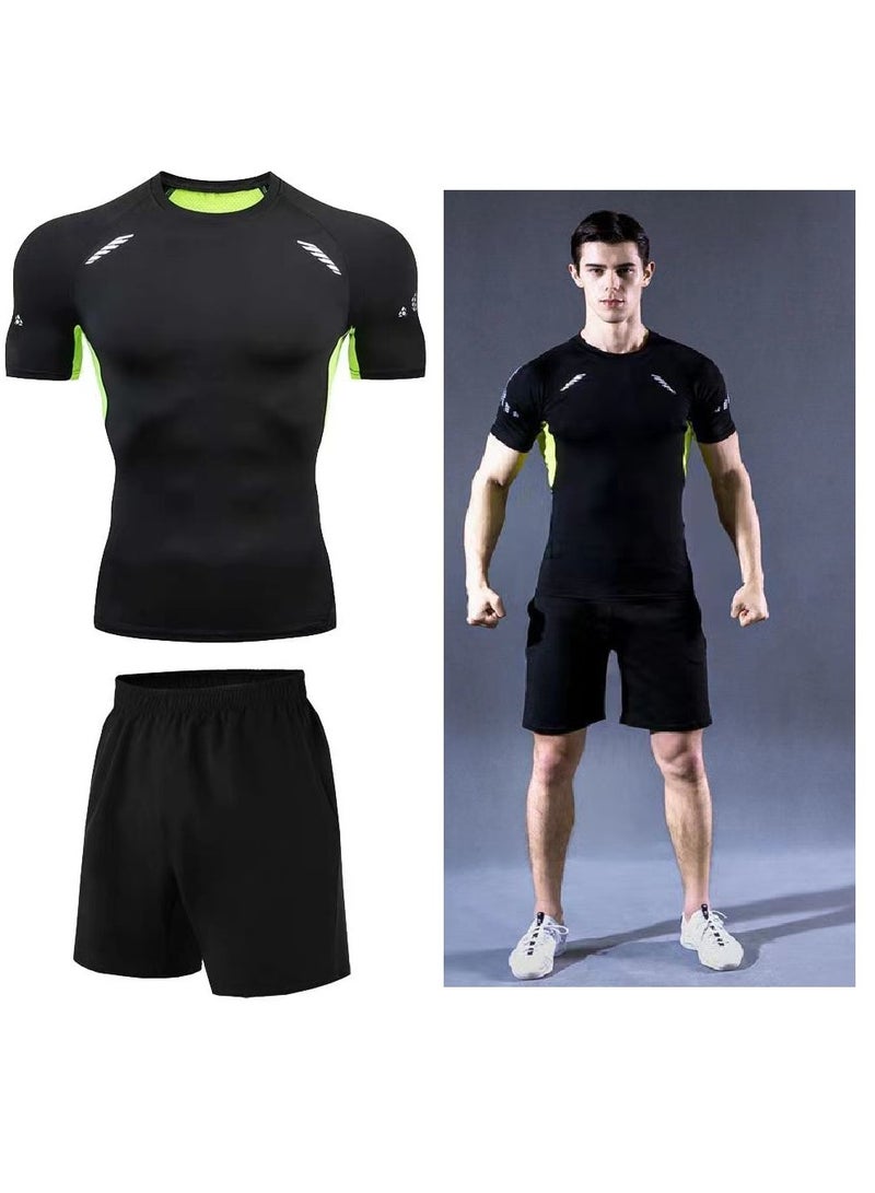 جوي شيك رجال 5 قطع رياضية للملابس الرياضية الدعاوى الجافة الجاف للياقة البدنية - Image 5