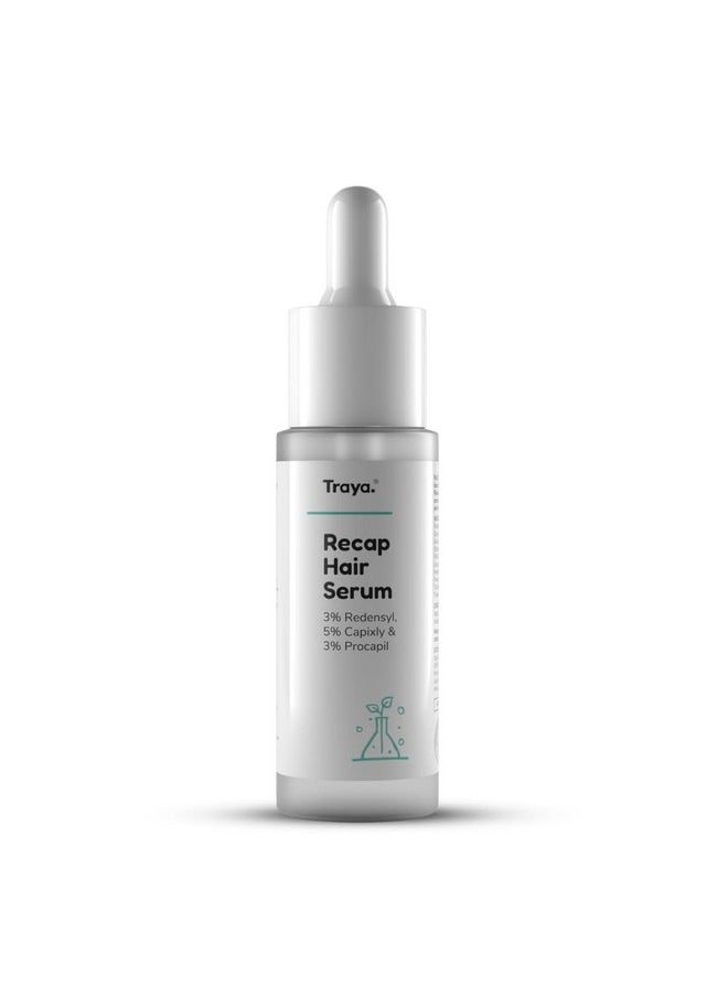 Traya - Natural Hair Growth Serum With 3% Redensyl, 5% Capixyl, 3% Procapil For Increasing Hair Thickness, Natural Dht Blocker, For Hair Fall Control & Growth (30Ml), 100 Grams - Image 1