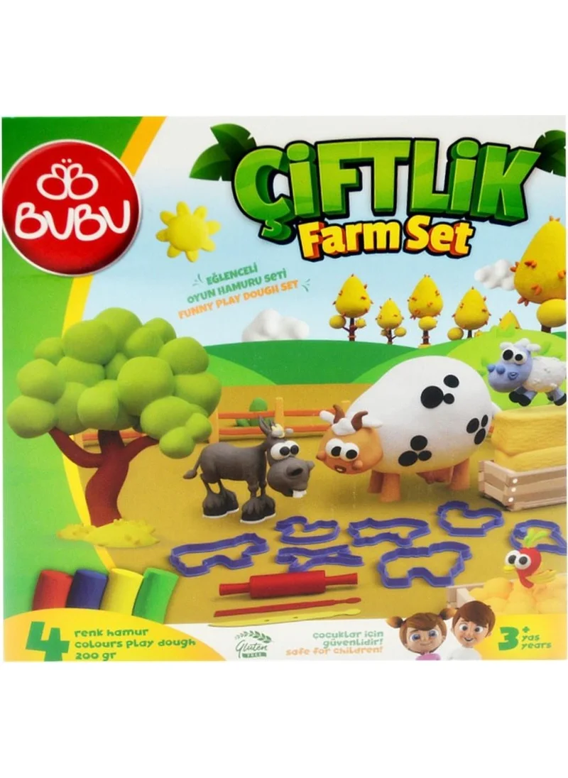 BUBU Farm Animals Play Dough Set 15 Pieces