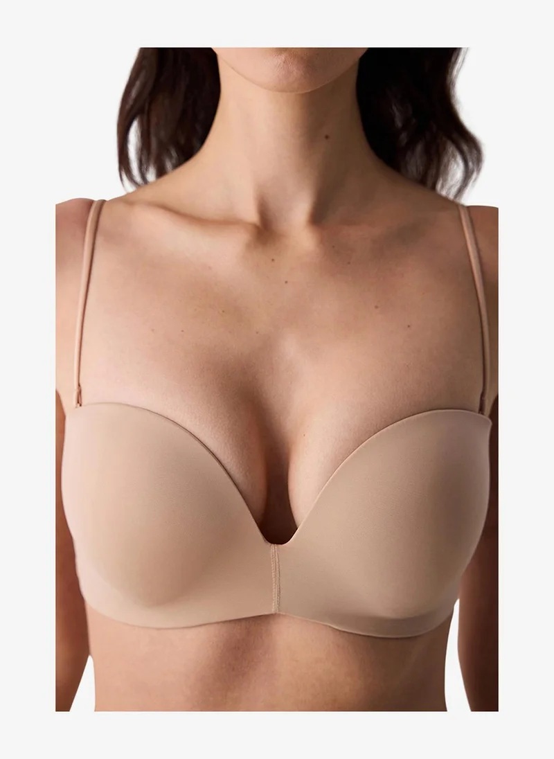 بنتي Women Pure Up Beige Push Up Wired Padded Bra