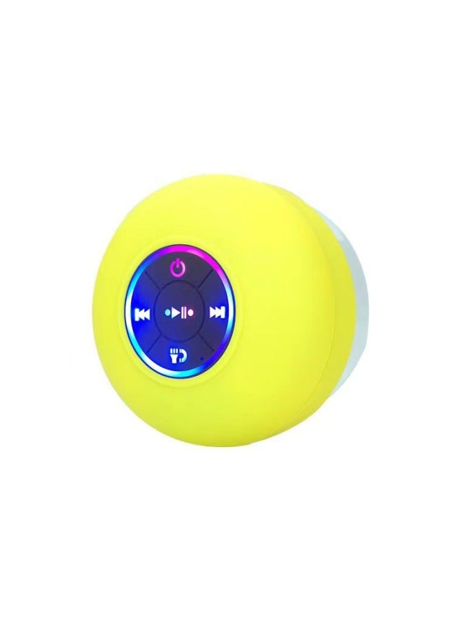 نيوترل مكبر صوت بلوتوث صغير مقاوم للماء مع شفاط كبير، مضخم صوت للاستخدام الخارجي، محمول للمنزل والمكتب، مع إضاءة جوية، مثالي للحمام والصوتيات - Image 1