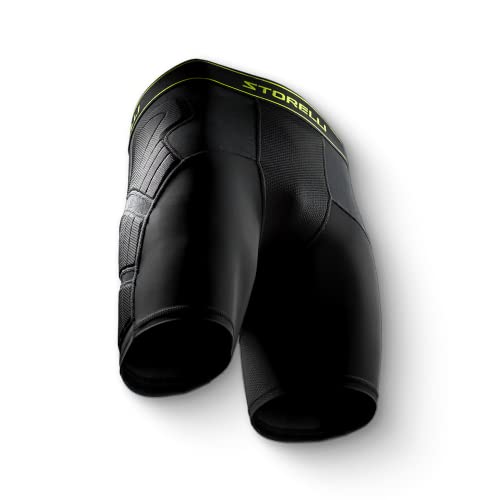 Storelli Unisex BodyShield Impact Sliders, High-Impact Protection, Sweat-Wicking, UV-Resistant Athletic Undershorts for Soccer & Heavy-Duty Sports, Black, Small - Image 1