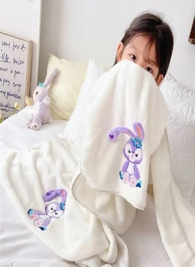 BEDSHED مناشف حمام للأطفال من الألياف الدقيقة من بيدشيد، سريعة الجفاف، فائقة الامتصاص، فائقة النعومة، منشفة حمام للأطفال الرضع والصغار، منشفة للأولاد والبنات (أبيض، عبوة من قطعة واحدة) - Image 2