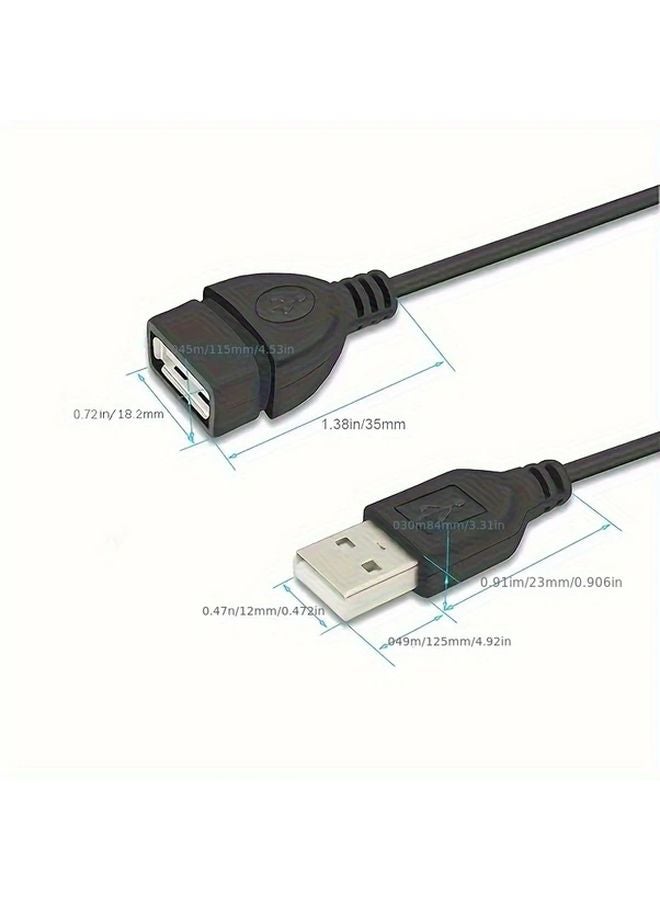 قطعتان 9 84 قدم كابل إمتداد يو إس بي 2.0 من ذكر إلى أنثى نقل بيانات عالي السرعة - Image 5