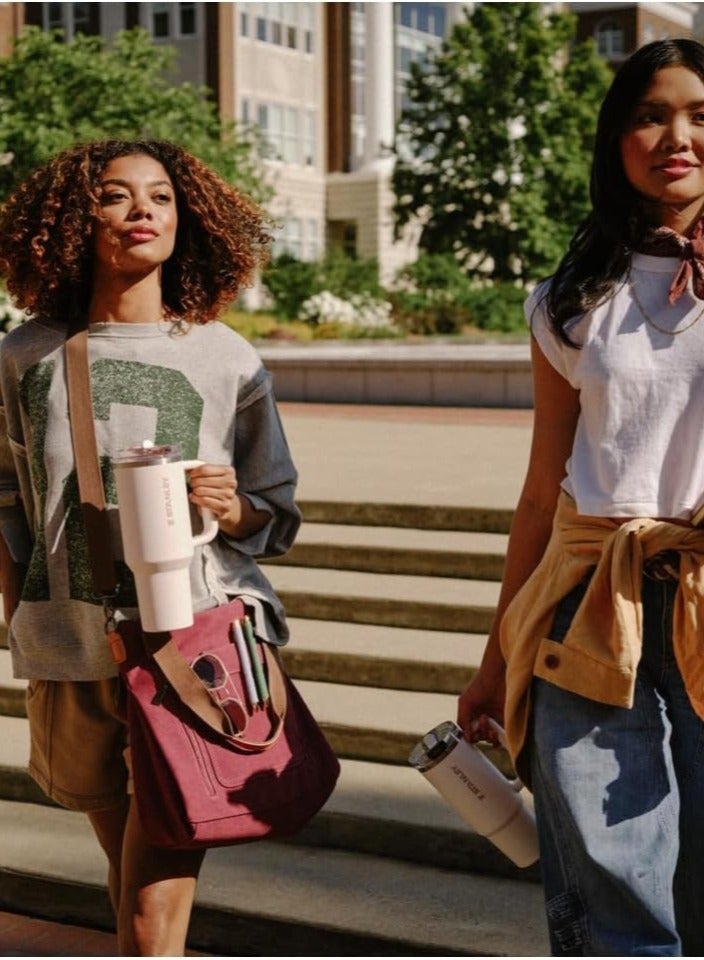 Stanley 40oz Cup Rose Quencher ProTour Flip Straw Tumbler Stainless Steel Vacuum Insulated Travel Mug, BPAâ€‘Free & Car Cup Holder Compatible for Water, Iced Tea, Coffee, Smoothie, Premium Ecoâ€‘Friendly Gift - Rose Quartz - Image 3