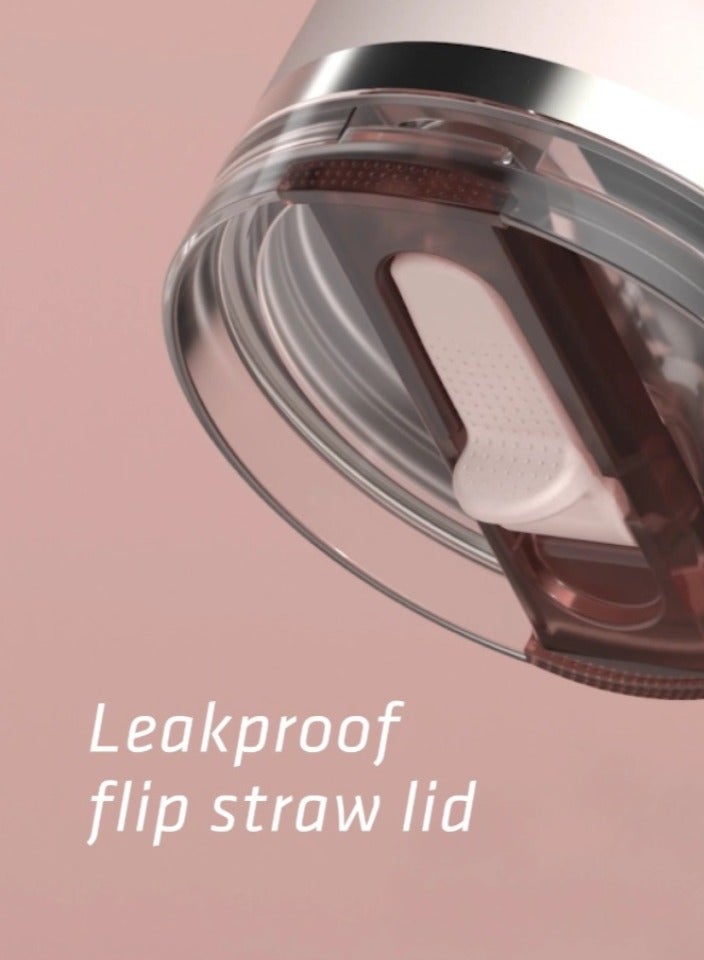 Stanley 40oz Cup Rose Quencher ProTour Flip Straw Tumbler Stainless Steel Vacuum Insulated Travel Mug, BPAâ€‘Free & Car Cup Holder Compatible for Water, Iced Tea, Coffee, Smoothie, Premium Ecoâ€‘Friendly Gift - Rose Quartz - Image 4