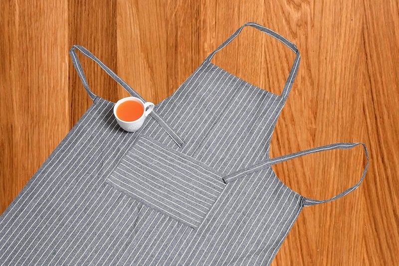 CRAZYWEAVES 100% cotton apron cooking kitchen apron for women and men chef apron - Image 5