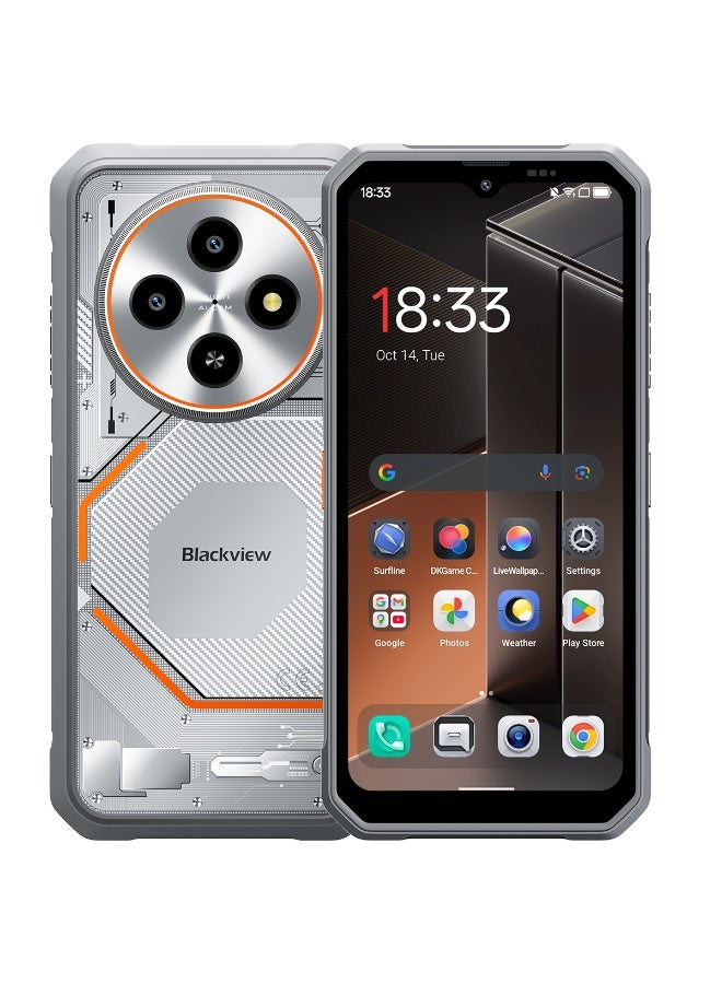 Blackview FORT 2 Smartphone 8GB RAM 256GB Storage | 6.56 Inch HD+ IPS 90Hz Display, 450nits Brightness, 10-Point Multi Touch 180Hz Touch Sampling Rate, Thin Light Body Dual Color Mobile Phone Infinity White - Image 1