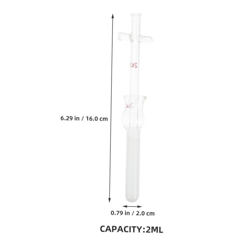 Healifty 2pcs Mortar and Pestle Glass Tissue Homogenizer Lab Pestle Tool Thick Glass for Scientific Experiments - Image 3