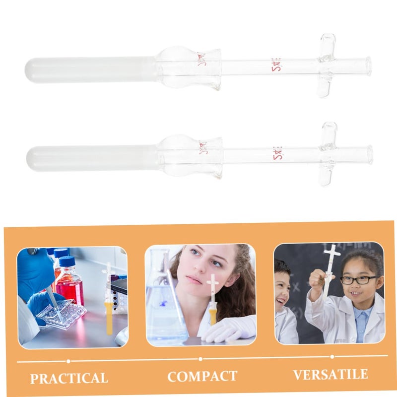 Healifty 2pcs Mortar and Pestle Glass Tissue Homogenizer Lab Pestle Tool Thick Glass for Scientific Experiments - Image 4