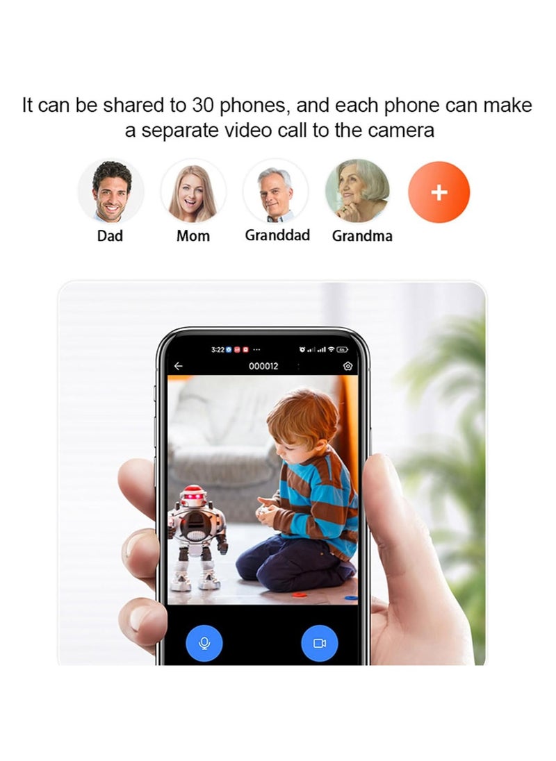 Generic - Two Way Video Talk Indoor Camera 1080P FHD Nightsecurity Camera With AI Motion Tracking Wifi APP For Child Elder Dog Pet - Image 1