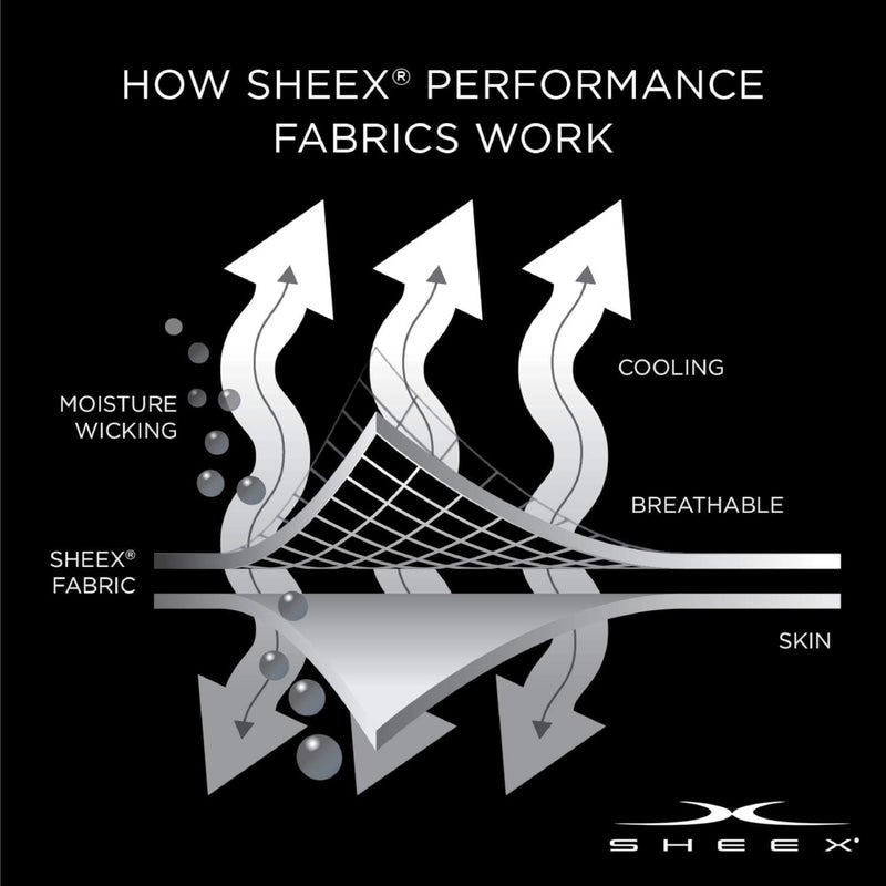 SHEEX - Active Comfort Cooling Sheets Set (Queen) Pewter - Moisture Wicking - 1 Flat Cooling Sheet, 1 Fitted Cooling Sheet, 2 Cooling Pillow Covers - Wrinkle Free - Sleep Aid - Image 4