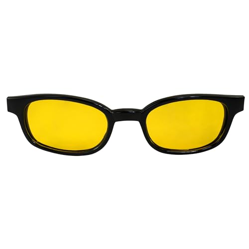 KDS KD's Pacific Coast Sunglasses Black Frame/Yellow Polarized Lens, (20129) - Image 2
