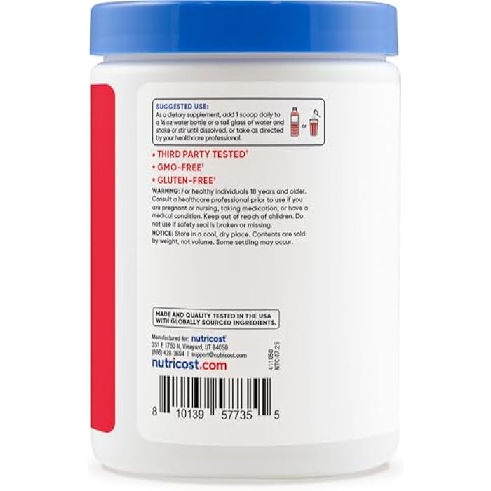 Nutricost Electrolytes Complex Powder (Watermelon) 60 Servings - Advanced Hydration Complex, 7 Vitamins + Minerals, Zero Sugar, Sweetened with Stevia, Gluten-Free, GMO-Free - Image 4