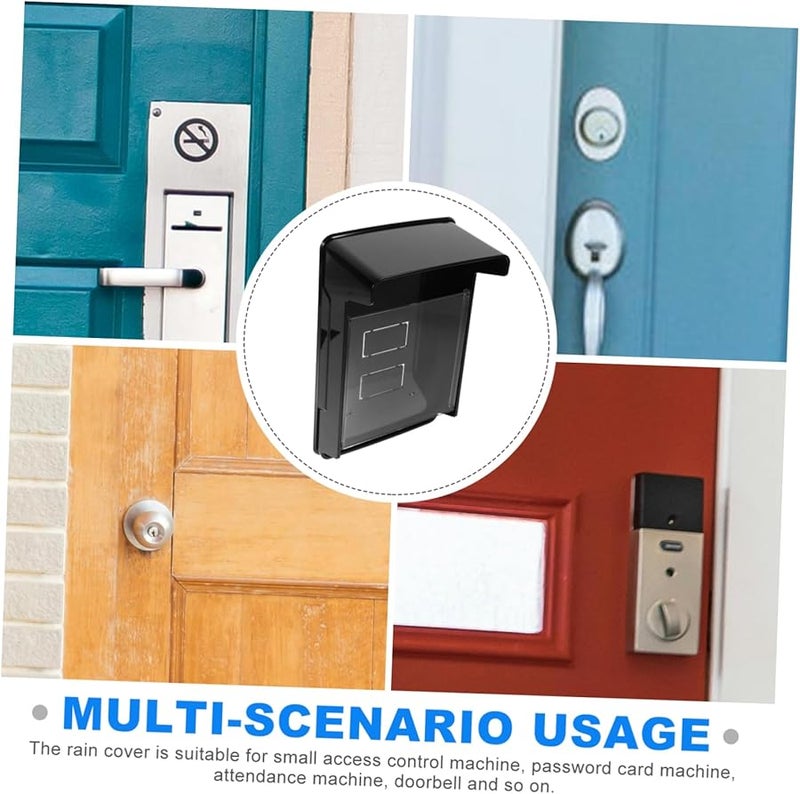 Jojofuny 4 قطع غطاء واقي لجرس الباب قشرة بلاستيكية لآلات التحكم في الوصول الخارجية مقاوم للمطر سهل التركيب - Image 5
