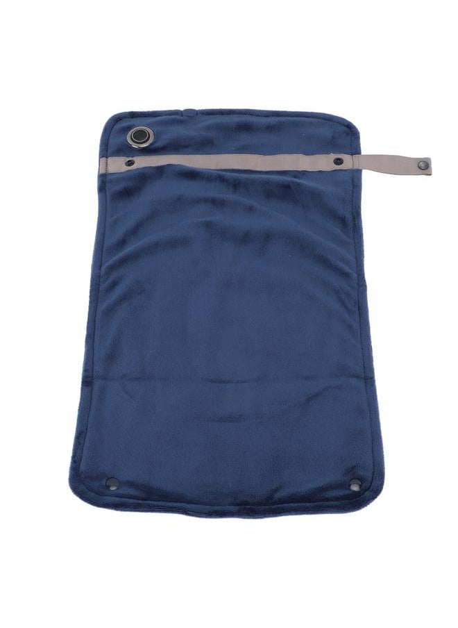 Thoraya - USB Heated Blanket with Temperature Control Mutipurpose Electric Heated Throw Warm Cozy Knee Heating Blanket Home Office Navy Blue - Image 1