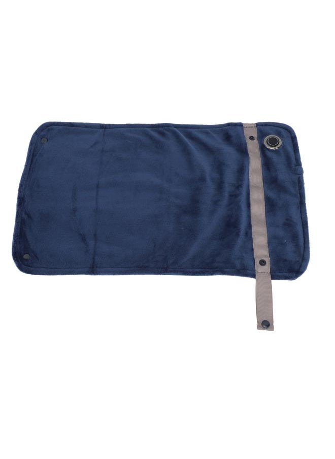 Thoraya - USB Heated Blanket with Temperature Control Mutipurpose Electric Heated Throw Warm Cozy Knee Heating Blanket Home Office Navy Blue - Image 1