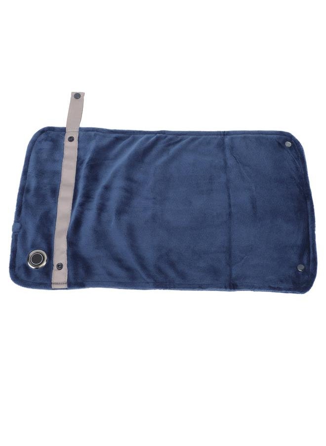 Thoraya - USB Heated Blanket with Temperature Control Mutipurpose Electric Heated Throw Warm Cozy Knee Heating Blanket Home Office Navy Blue - Image 1