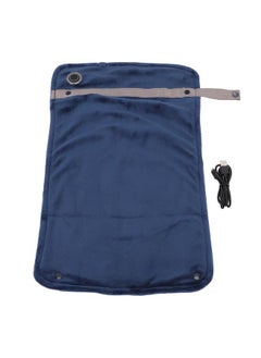 USB Heated Blanket with Temperature Control Mutipurpose Electric Heated Throw Warm Cozy Knee Heating Blanket Home Office Navy Blue