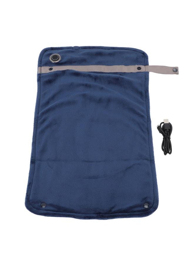 Thoraya - USB Heated Blanket with Temperature Control Mutipurpose Electric Heated Throw Warm Cozy Knee Heating Blanket Home Office Navy Blue - Image 1