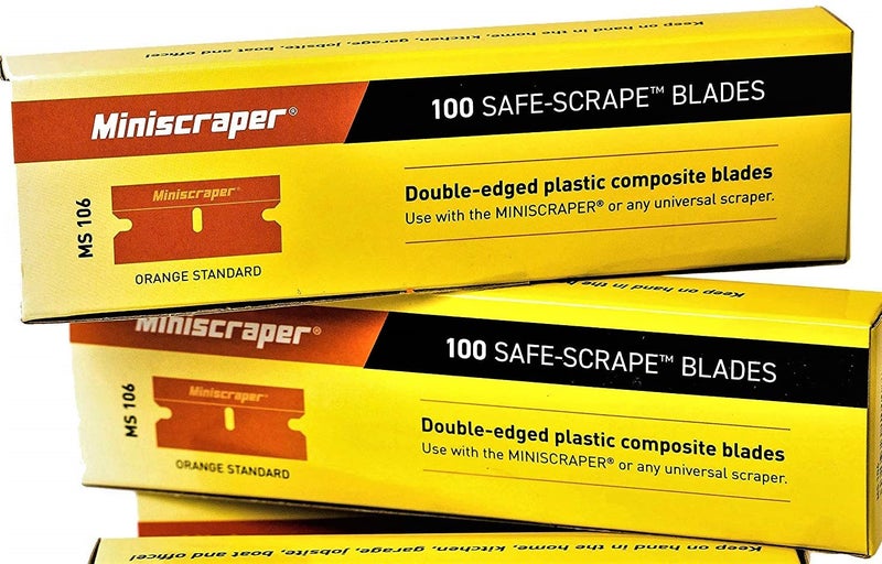 miniscraper Plastic Razor Scraper Blades Double Edged 1 Pack