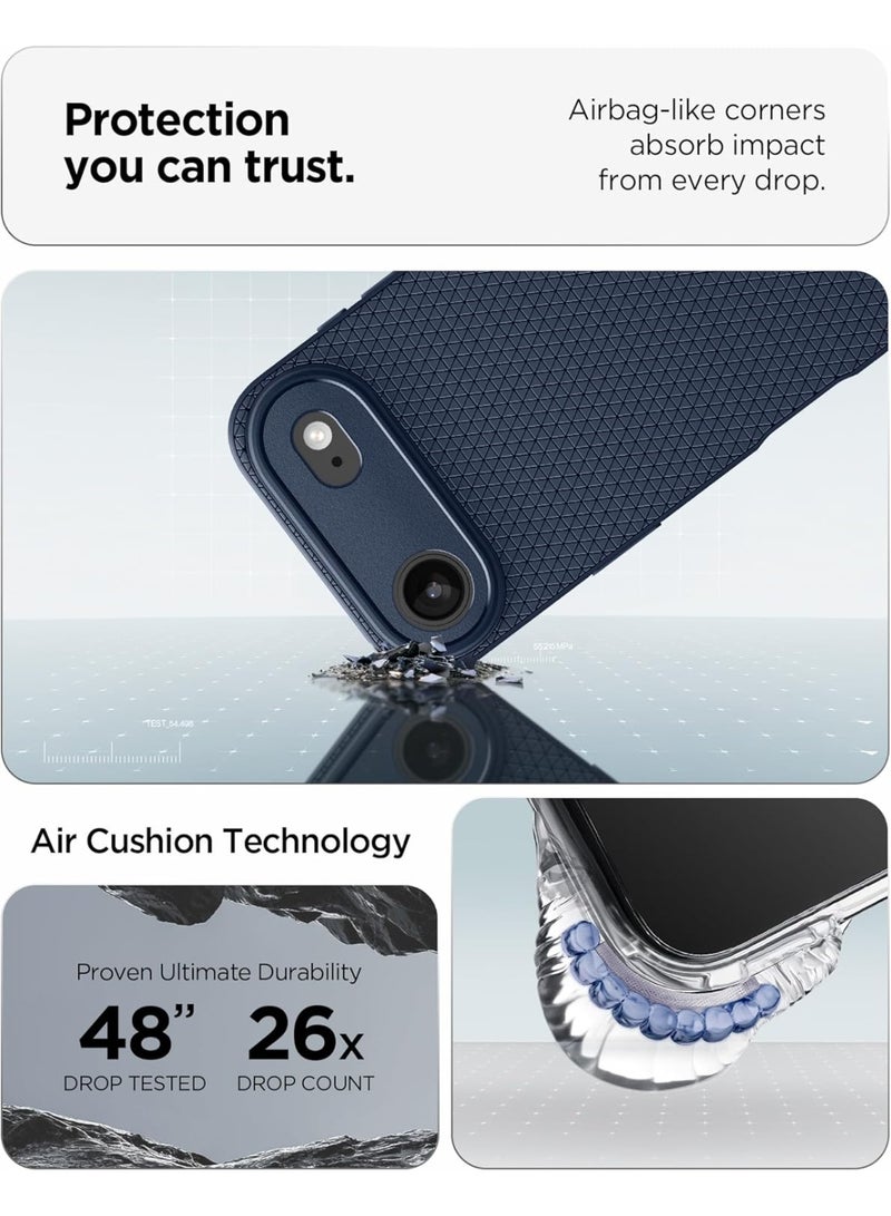 Spigen Liquid Air iPhone Air Case Cover - Navy Blue - Image 5