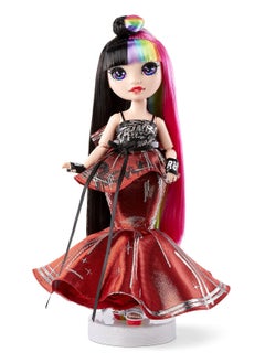 RAINBOW HIGH 2021 Jett Dawson Collector Fashion Doll With Black And Rainbow Hair | 2 Designer Outfits To Mix & Match Accessories | Gift For Kids & Collectors | Toys For Kids Ages 6  To 12 Years  - Image 3