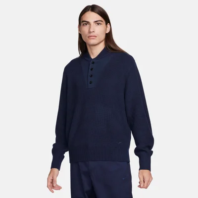 Nike Men's Life Long-Sleeve Military Henley Jumper