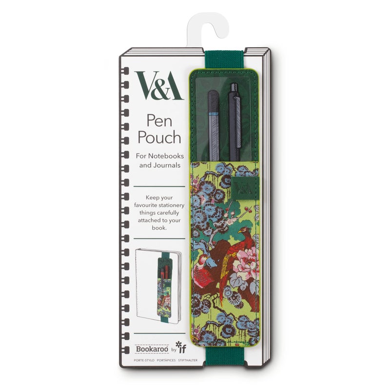 IF V & A Bookaroo Pen Pouch Sundour Pheasant, Green - Image 1