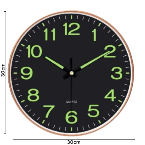 ZEPOLI Silent Quartz Wall Clock for Home Hall Bathroom Living Bedroom Kitchen Decorative Non-Ticking Watches - Image 2