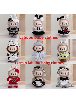 Labubu Clothes Accessories 17CM Labubu Pendant Baby Clothes Shoes Casual Suit-Specifications:10cm Cotton Doll-Color:Wave Rabbit - pzsku/Z2AEE12F4278A267D392AZ/45/1746225550/b6cc7cbb-977b-402c-ad0c-1635e1ba2c41