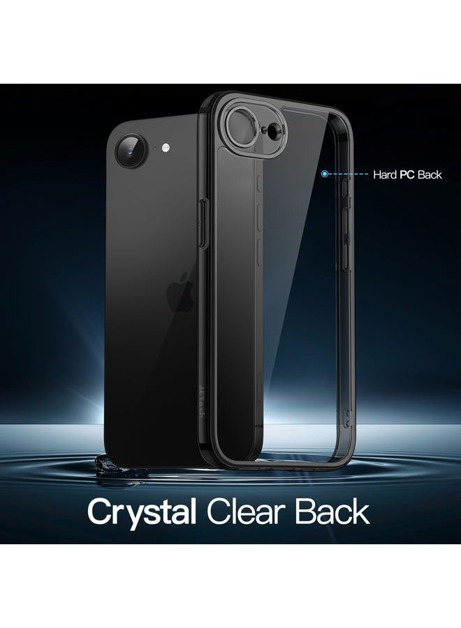Jetech Case for iPhone 17e (2026) / iPhone 16e, Non-Yellowing Shockproof Phone Bumper Cover, Anti-Scratch Clear Back, 6.1-Inch Display (Black) - Image 3