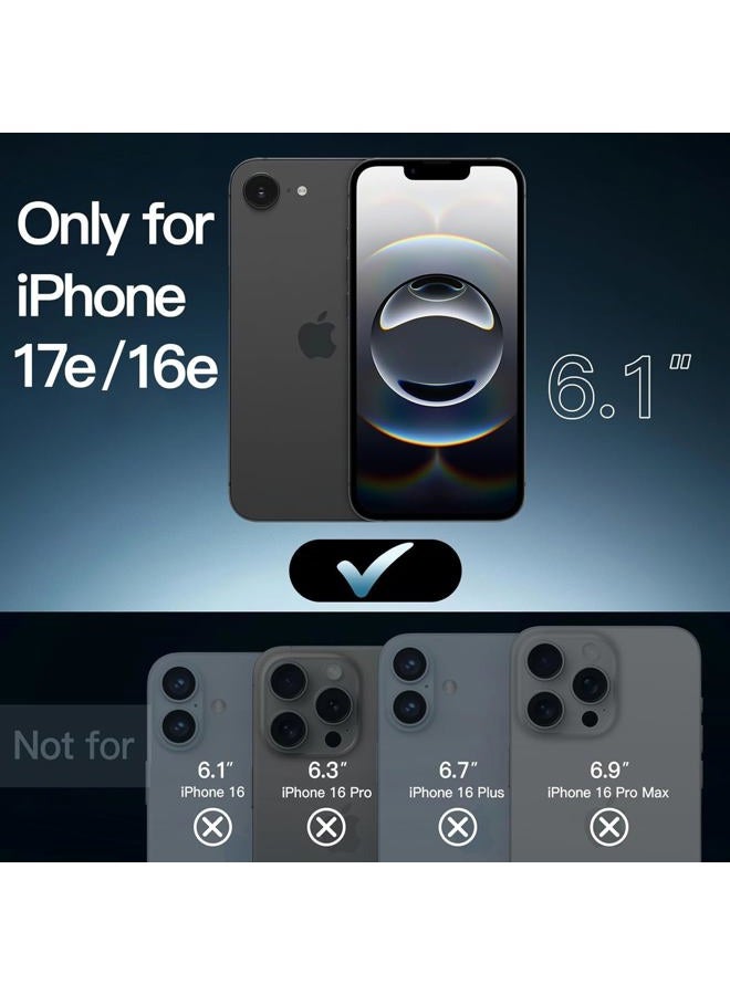 Jetech Case for iPhone 17e (2026) / iPhone 16e, Non-Yellowing Shockproof Phone Bumper Cover, Anti-Scratch Clear Back, 6.1-Inch Display (Black) - Image 2