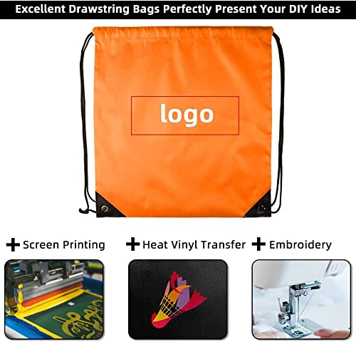 GoodtoU Drawstring Backpack Bulk, 100 Pcs Draw String Bags Cinch Bag Drawstring Gym Bag Sackpack Bags for Women Men, 10 Colors - Image 3