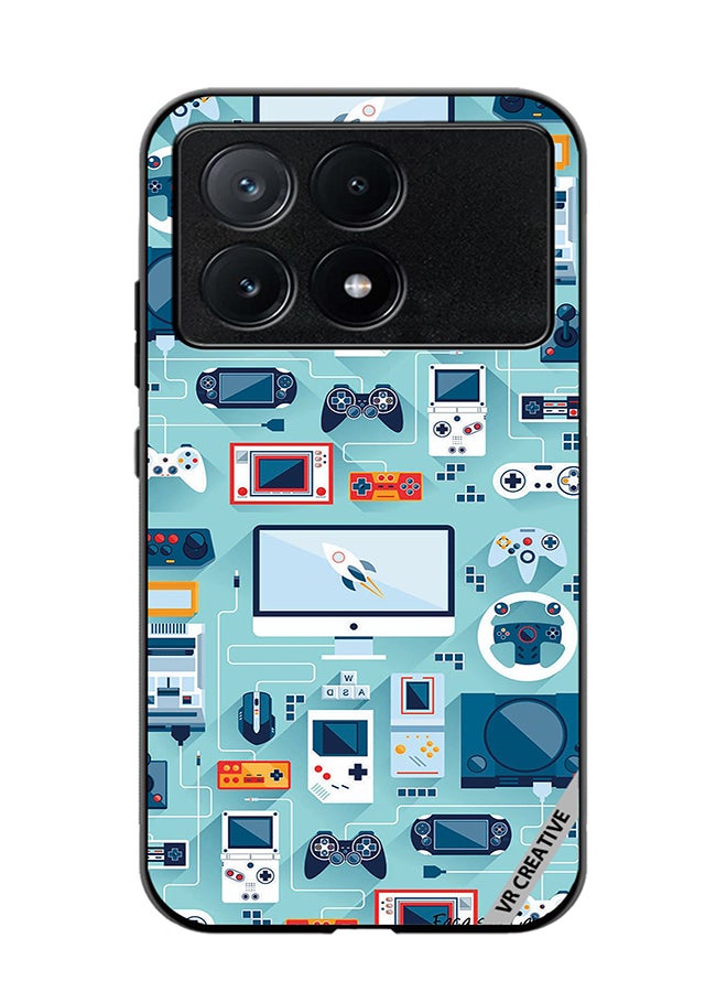 VR CREATIVE Protective Case Cover For Xiaomi Poco X6 Pro Ps 5 Remote Controls Design Multicolour - Image 1