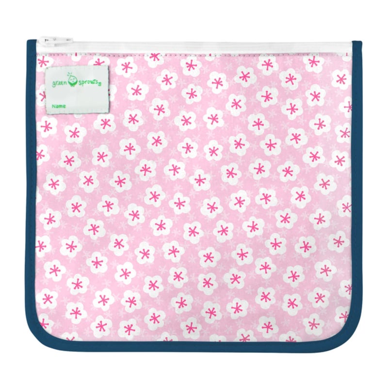 green sprouts Reusable Insulated Sandwich Bags (2 Pack) | Holds Food, Utensils, Wipes & More | Keeps Food Fresh | Food-Safe, Waterproof, Easy-Clean Material - Image 2