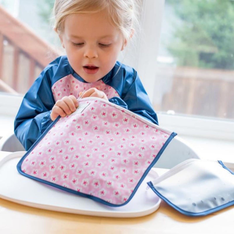 green sprouts Reusable Insulated Sandwich Bags (2 Pack) | Holds Food, Utensils, Wipes & More | Keeps Food Fresh | Food-Safe, Waterproof, Easy-Clean Material - Image 5