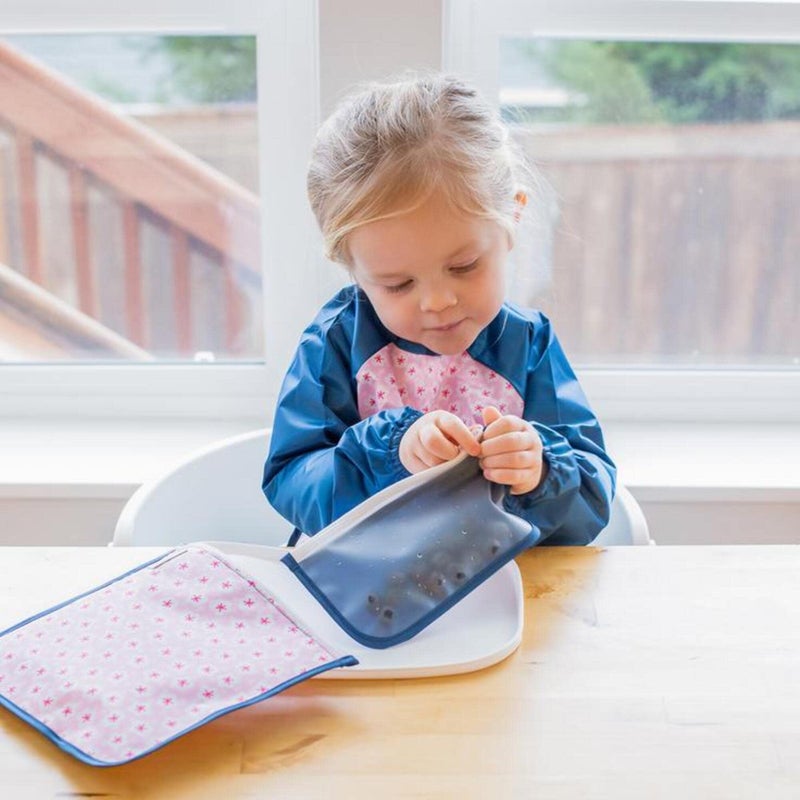 green sprouts Reusable Insulated Sandwich Bags (2 Pack) | Holds Food, Utensils, Wipes & More | Keeps Food Fresh | Food-Safe, Waterproof, Easy-Clean Material - Image 4