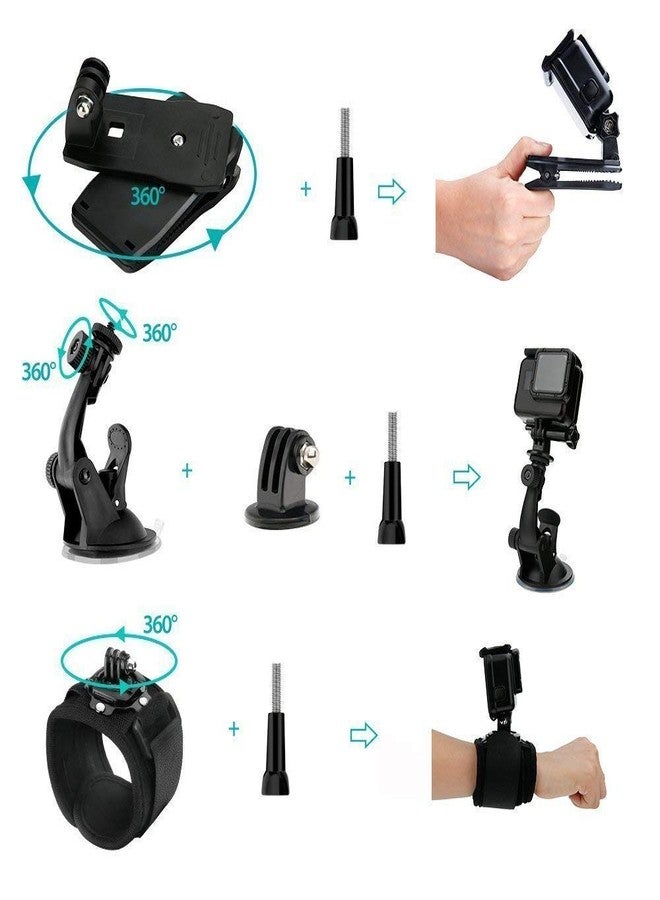 ADOFYS 40 in 1 Action Camera Accessory Kit Bundle Compatible for GoPro Hero 12/11/10/9/8/7/6/5/4/3/ SJCAM/Akaso/Apeman/Xiaomi Yi Action Camera - Image 4