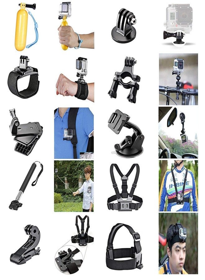 ADOFYS 40 in 1 Action Camera Accessory Kit Bundle Compatible for GoPro Hero 12/11/10/9/8/7/6/5/4/3/ SJCAM/Akaso/Apeman/Xiaomi Yi Action Camera - Image 3