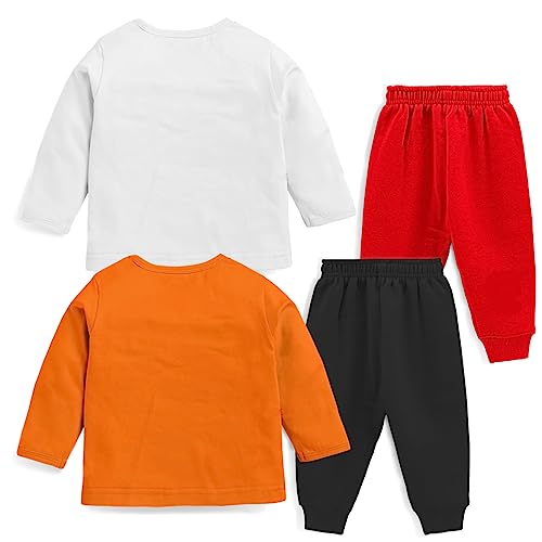 Kuchipoo Baby Boy Regular Fit Cotton Printed T-Shirts and Pyjamas Set (6-7 Years, 4), Multicolor - Image 2