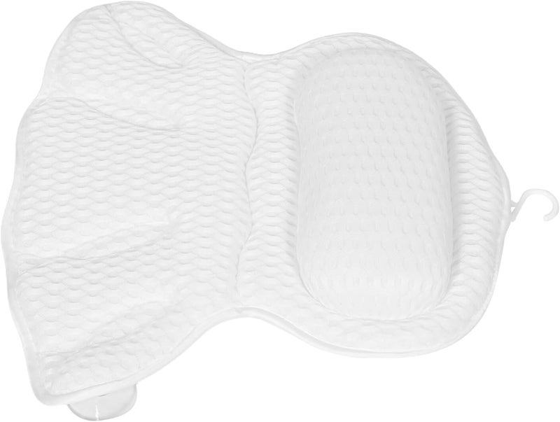 Beavorty Bath Pillow for Tub, Machine Washable Mesh Back Bath Pillow with Neck and Head Support, Non-Slip Bathtub Cushion for Relaxing Spa and Adult Bathing Experience - Image 1